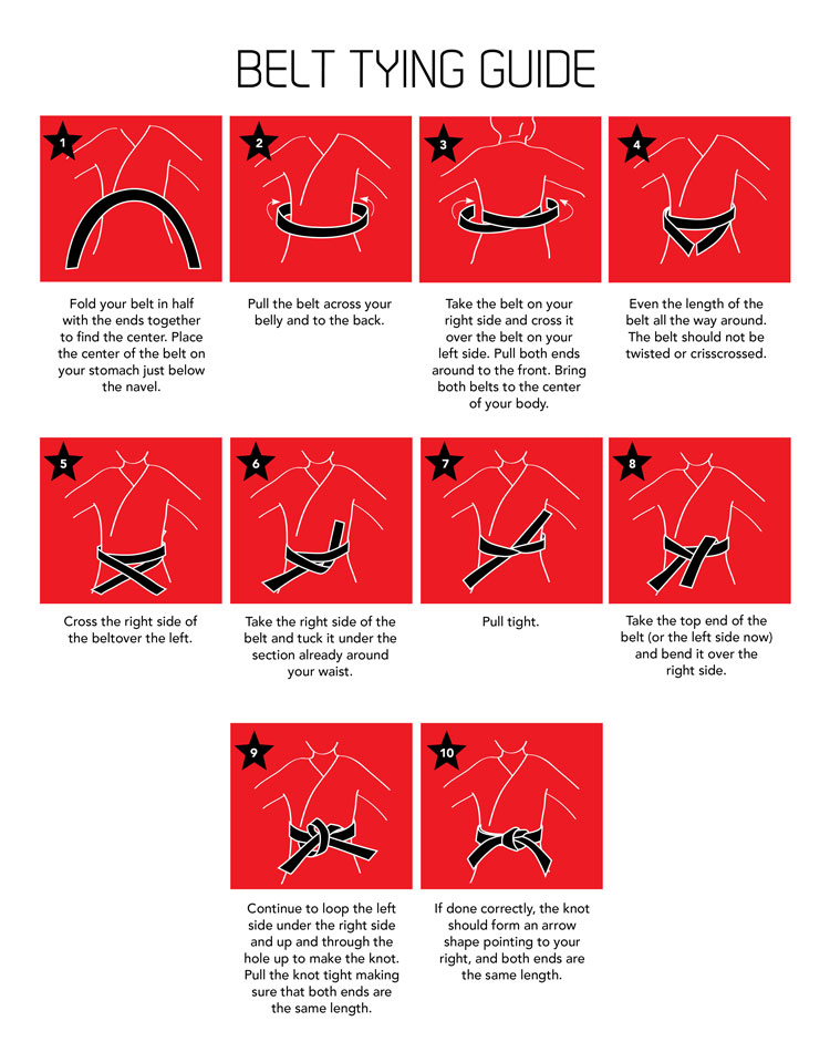 How to Tie a Taekwondo Belt Gajok Taekwondo